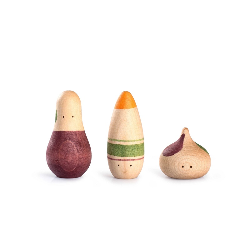 Grapat Ooh-lala! x3 Wooden Figures
