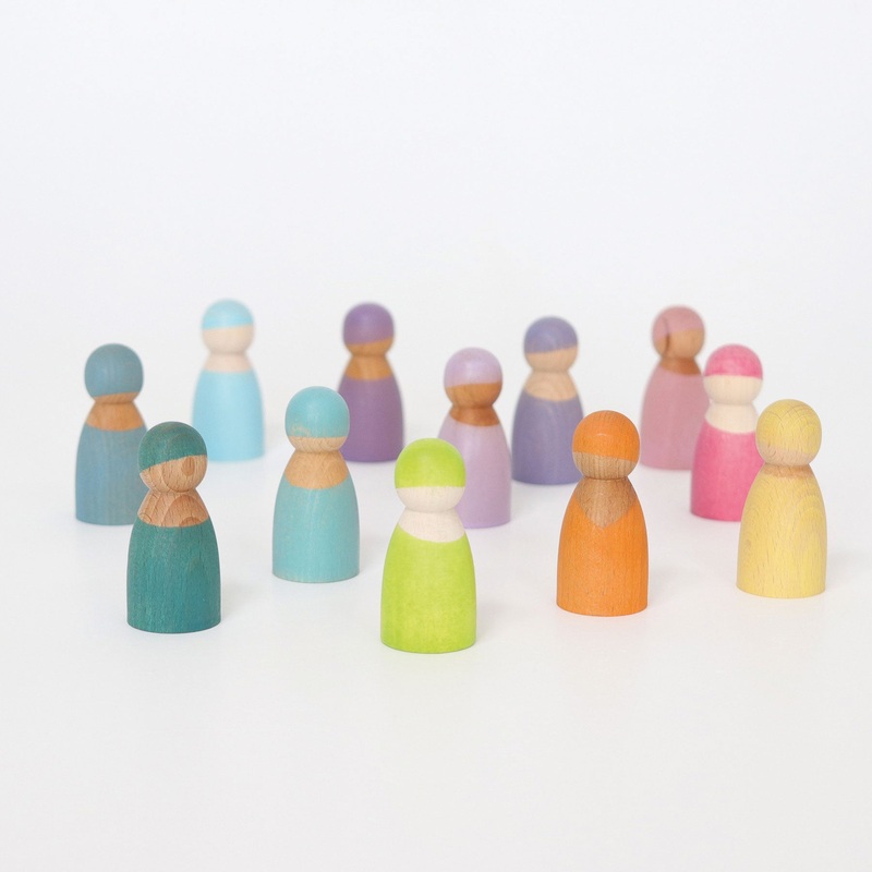 Grimms 12 Pastel Rainbow Friends