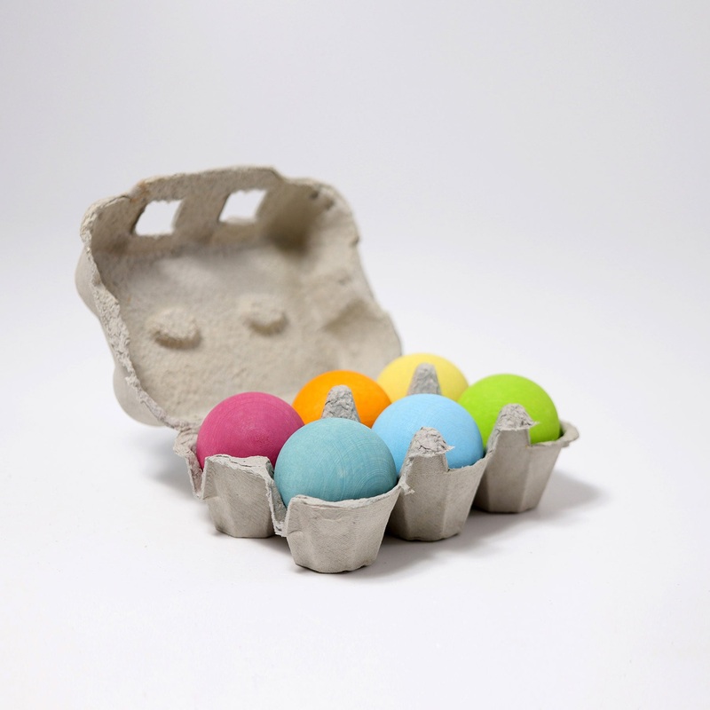 Grimms 6 Pastel Wooden Balls
