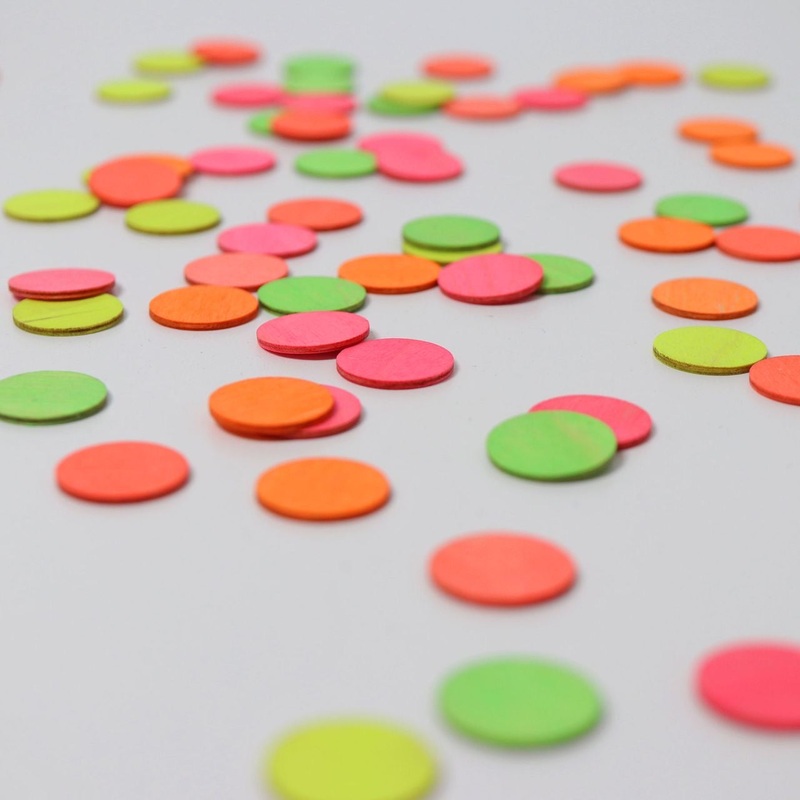 Grimms Wooden Confetti Dots Neon