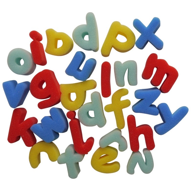 Creation Station Lowercase Alphabet Sponge Painting Shapes abc