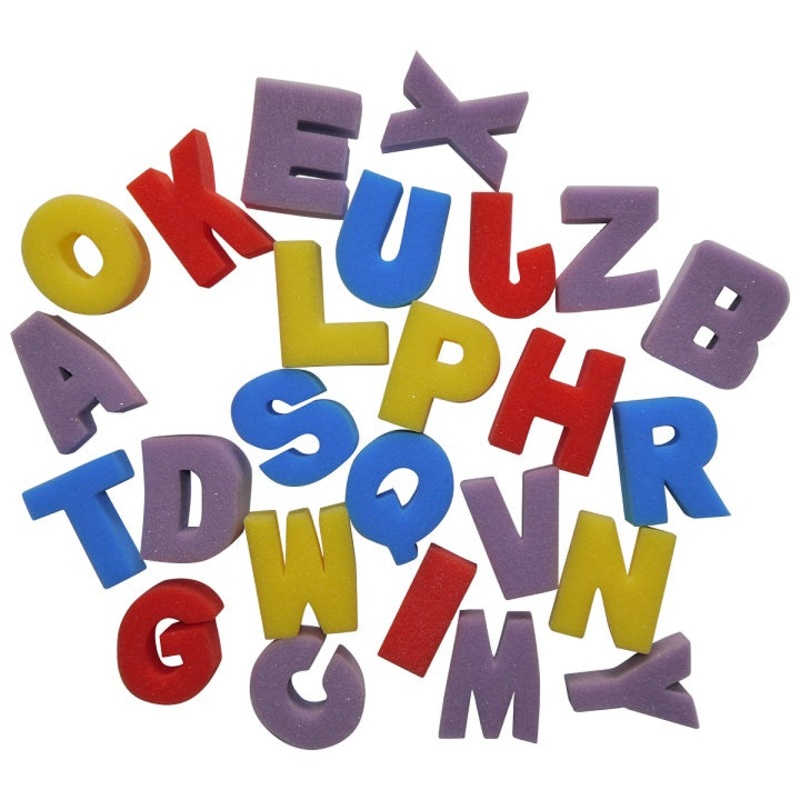 Creation Station Uppercase Alphabet Sponge Painting Shapes ABC