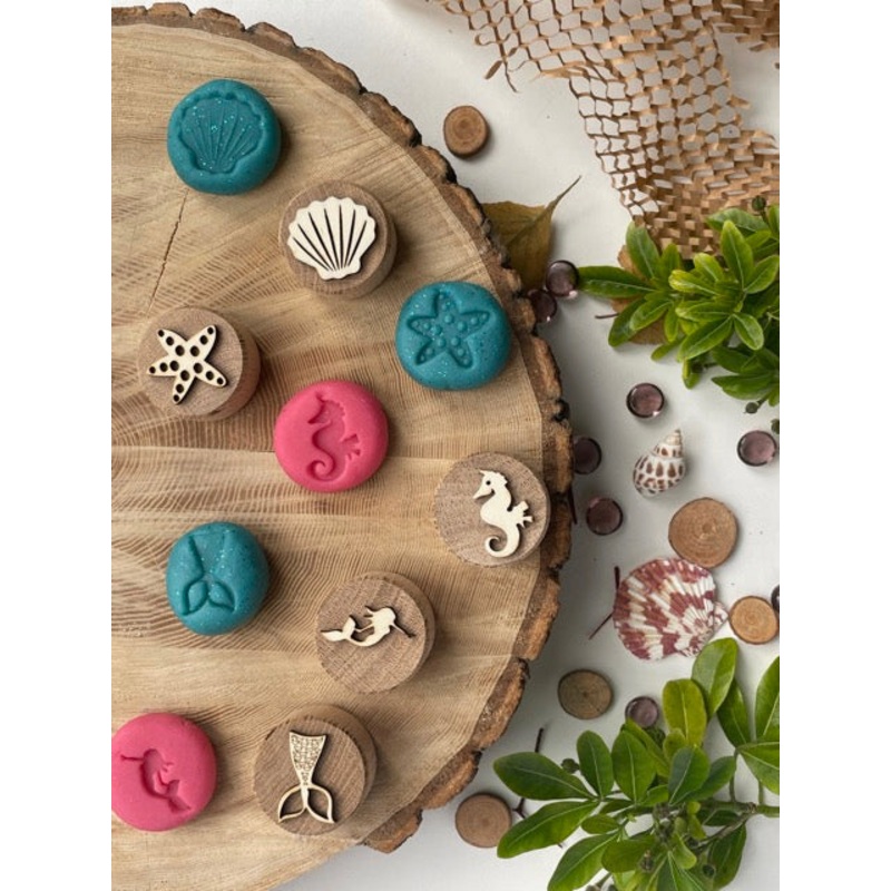 Curiosity Corner Magical Mermaid Oak Stamps