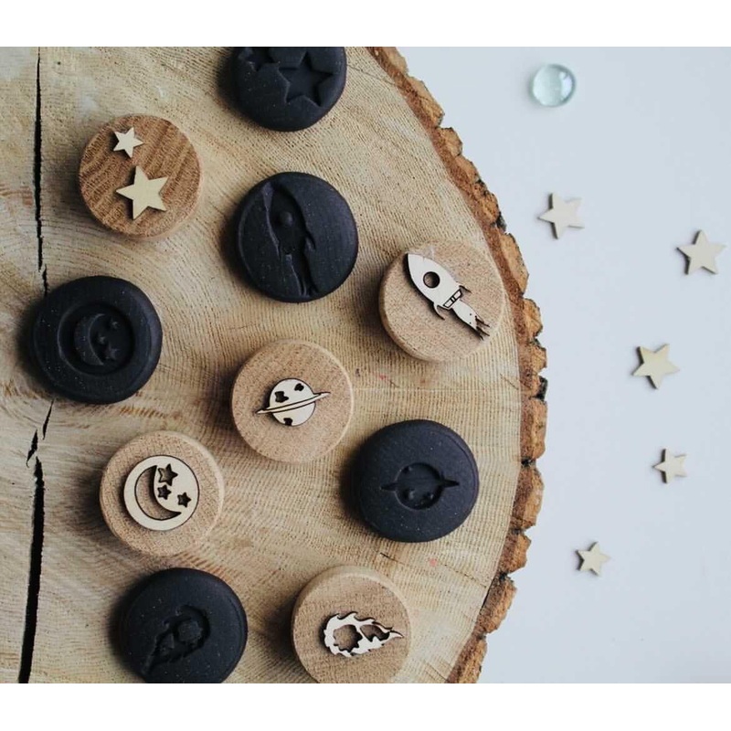 Curiosity Corner Oak Stamps - Space