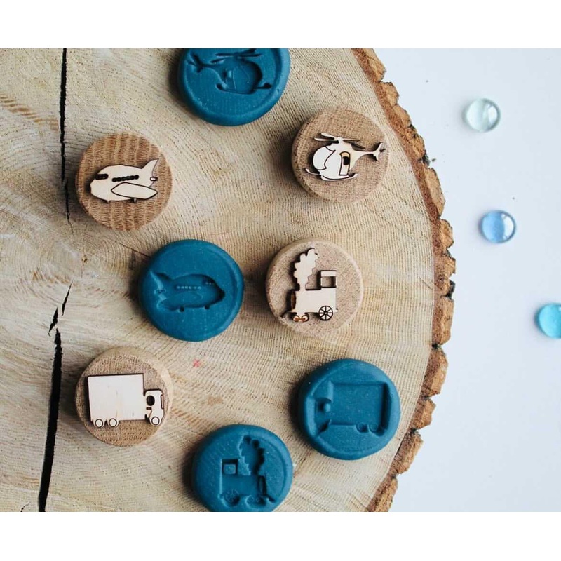 Curiosity Corner Oak Stamps - Transport