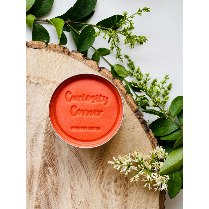 Curiosity Corner Sensory Dough 300g - Autumn Leaf Orange