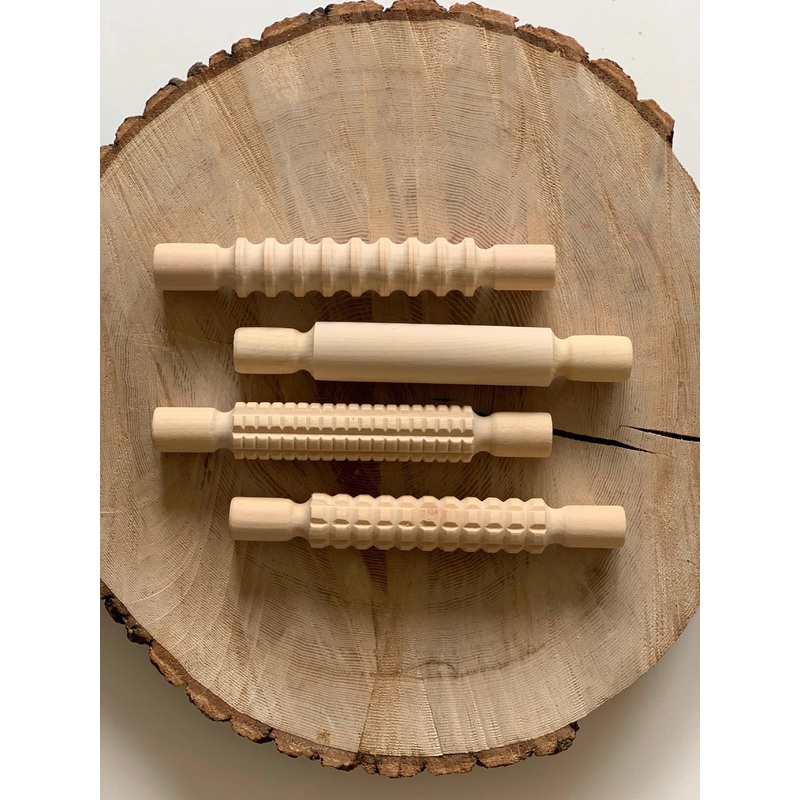 Curiosity Corner Wooden Rolling Pin - 4 Options