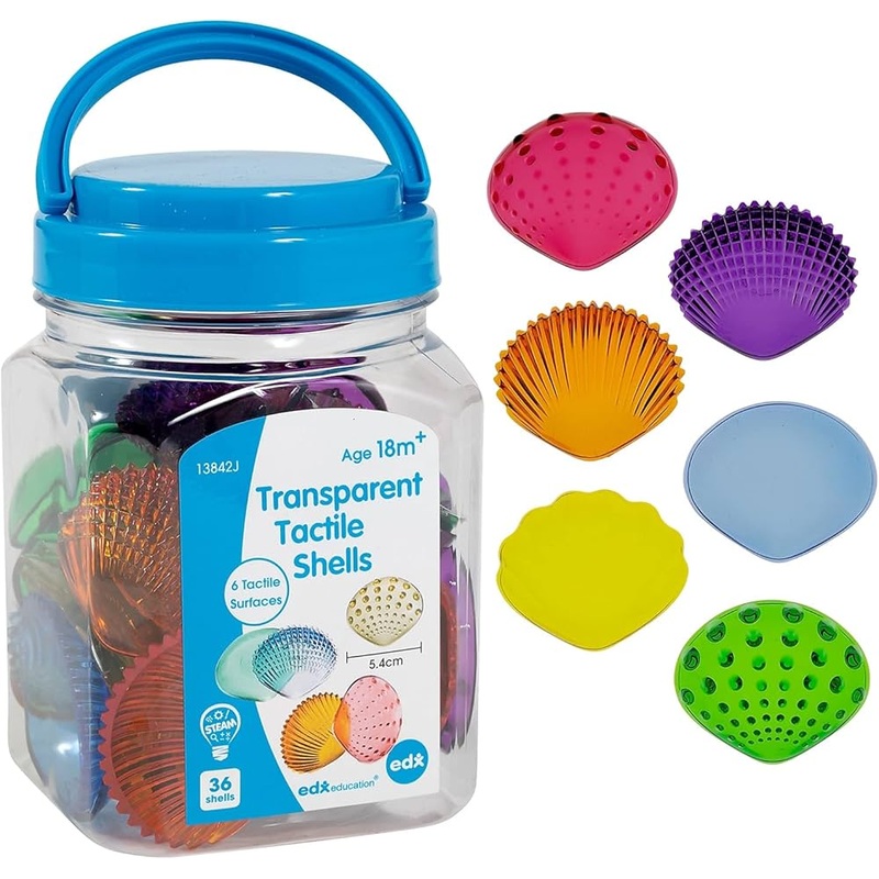 EdX Translucent Tactile Shells - Fluro Colours - 72
