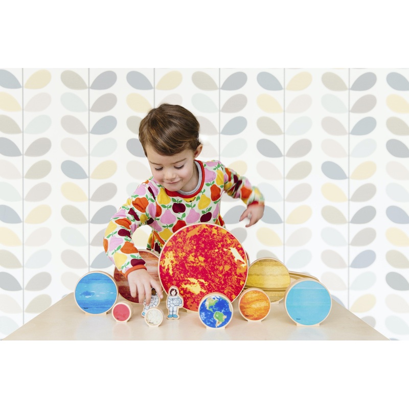 Freckled Frog Travelling Space Wooden Planets
