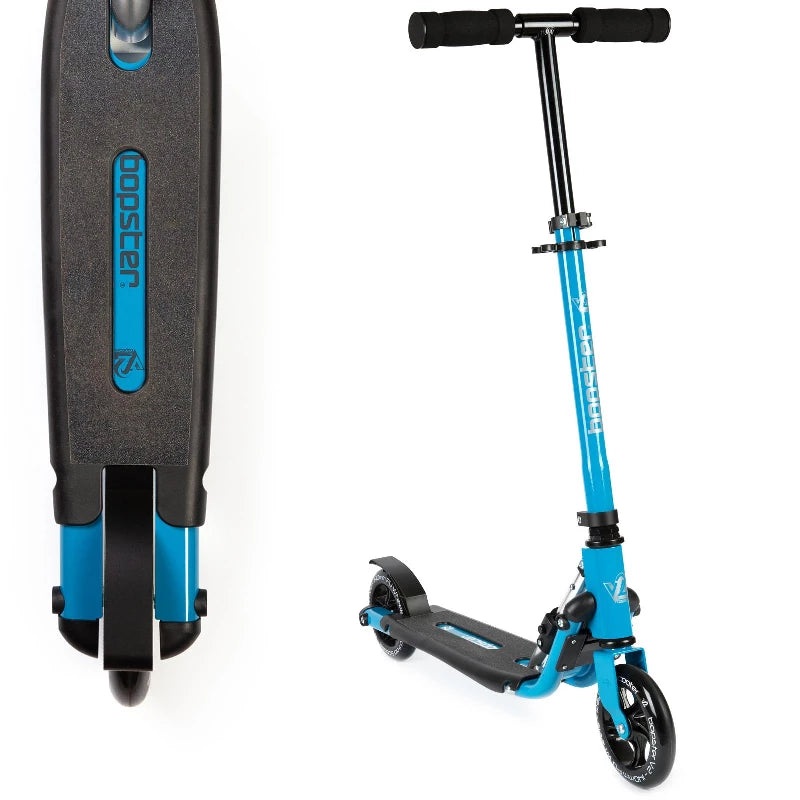 Bopster 2 Wheeled Scooter Folding V2 In Line Racing Kick Sport Ride-On Blue - Age 8+