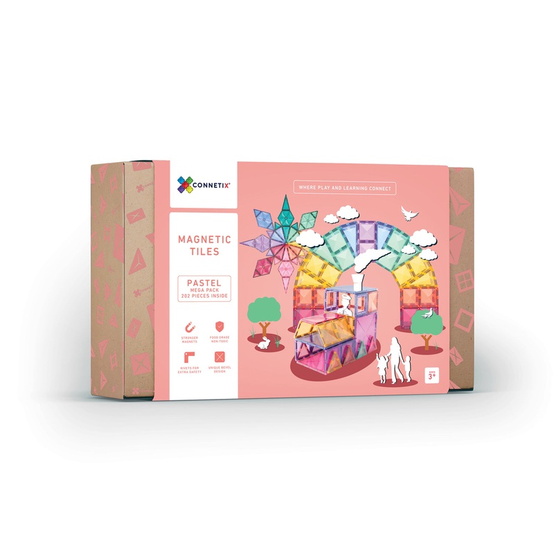 Connetix 202 pc Pastel Mega Pack