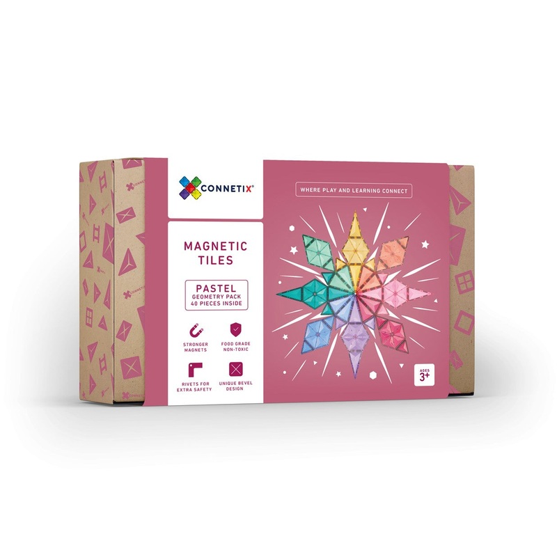 Connetix 40 pc Pastel Geometry Pack