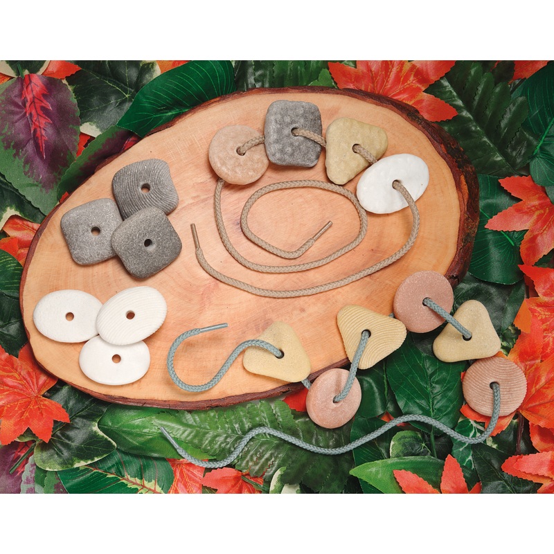 Yellow Door Threading Pebbles (set of 16)