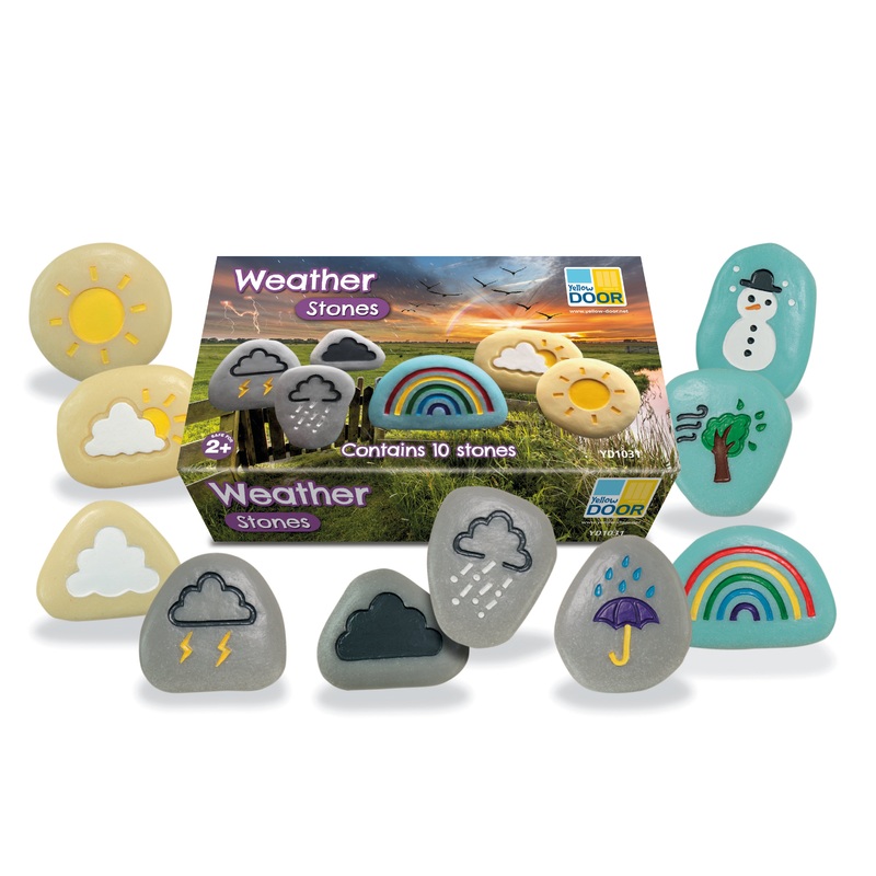 Yellow Door Weather Stones - Set of 10