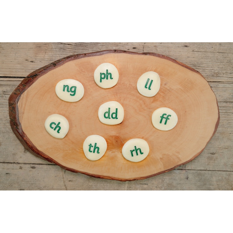 Yellow Door Welsh Alphabet Pebbles  Supplementary Set
