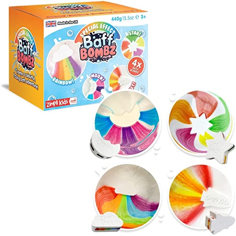 Zimpli Kids Special Effects Baff Bombz - 4 Pack