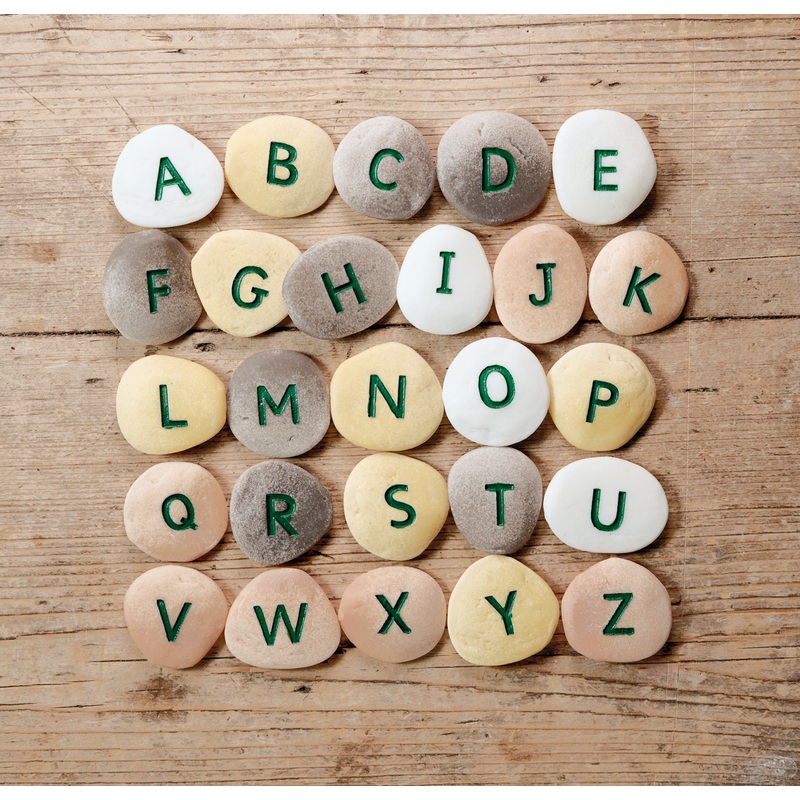 Yellow Door Alphabet Pebbles - Uppercase