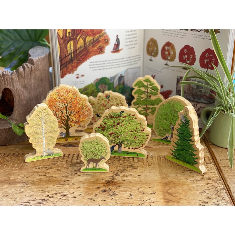 Yellow Door Four Seasons Trees Wooden Play Set