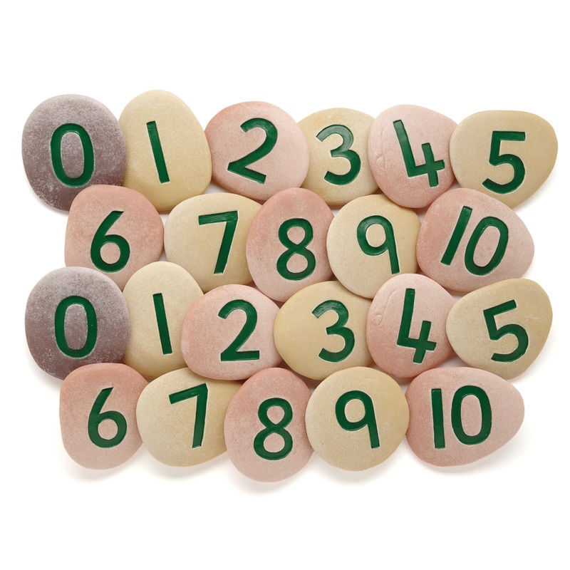Yellow Door Jumbo Number Pebbles