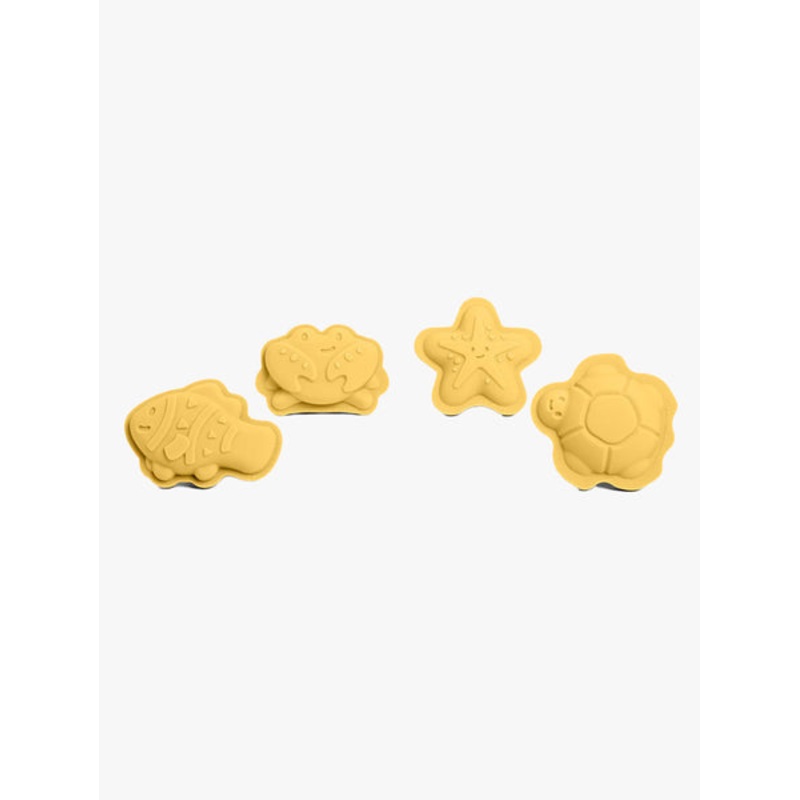 Bigjigs Silicone Character Sand Moulds Honey Yellow