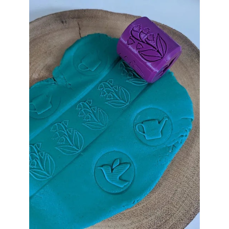 Bluebell Flower Playdough Roller