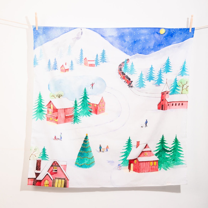 Wondercloths  - A Winter Village - Maxi