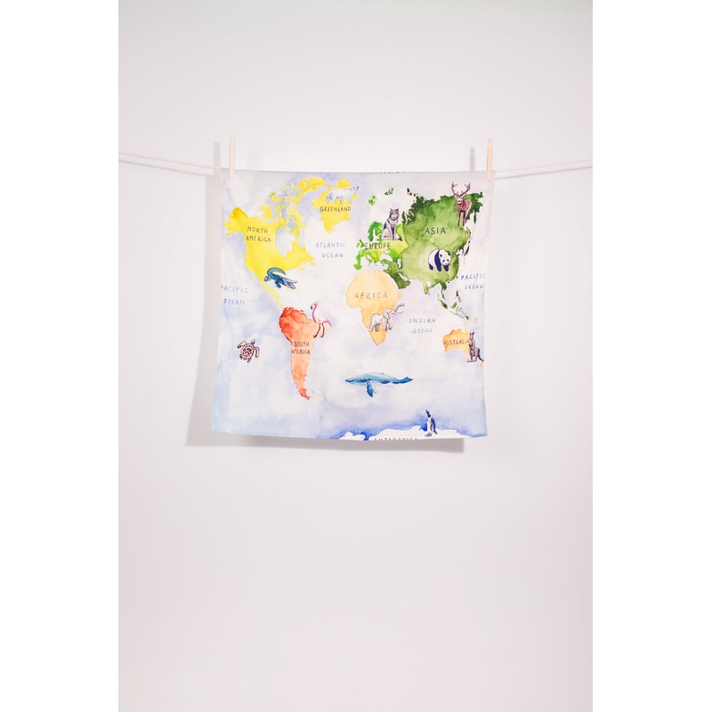 Wondercloths  - Learning Cloth World Map - Maxi