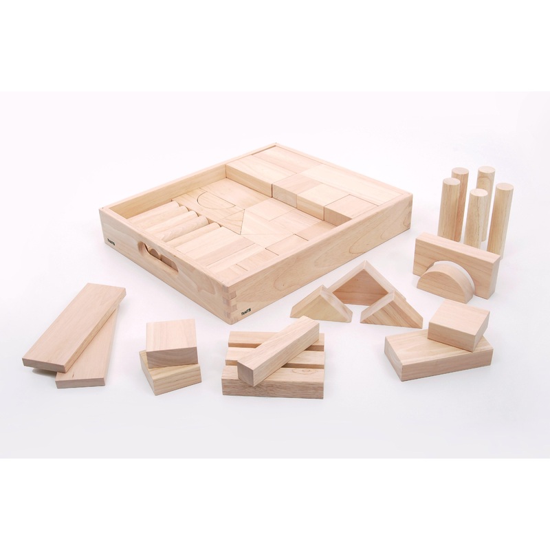 Wooden Jumbo Block Set - Pk54 - FREE POSTAGE