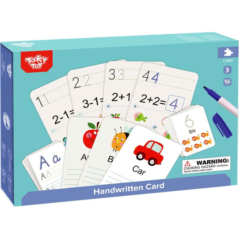 Tooky Toy Wooden Handwritten Card Alphabet