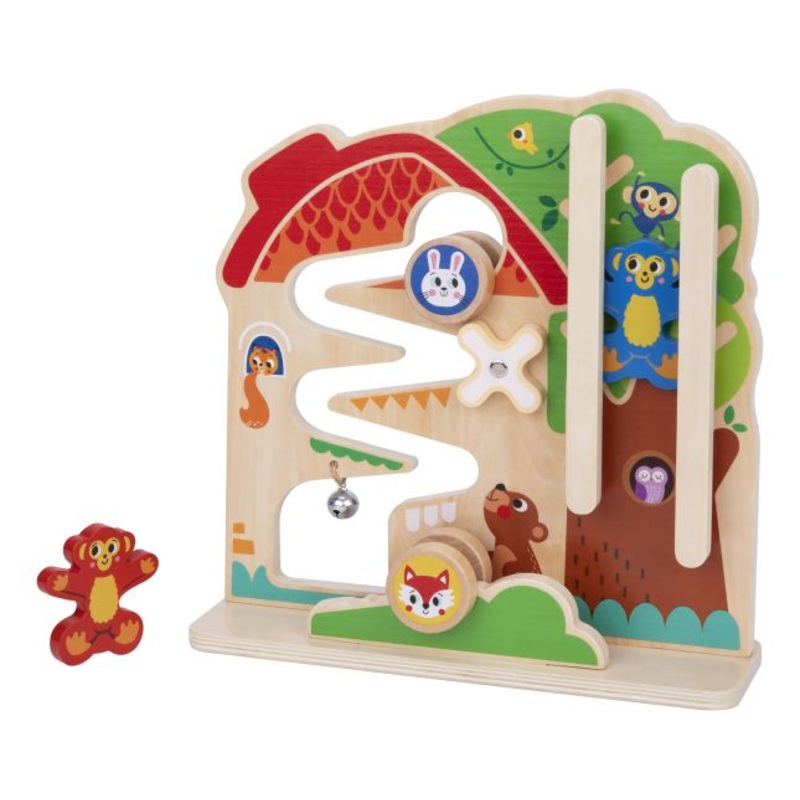 Tooky Wooden 2-in-1 Activity Ball Track