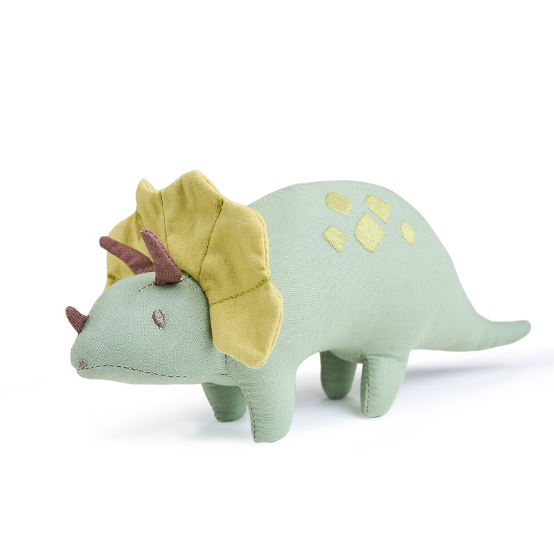 Triceratops Linen Dinosaur Toy by Threadbear