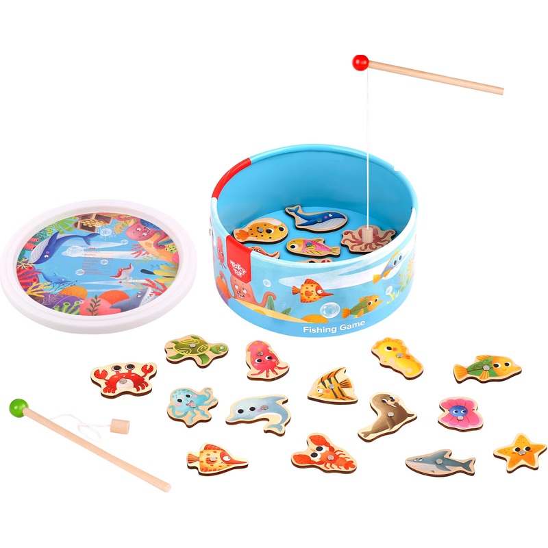 Tooky Toy Wooden Fishing Game