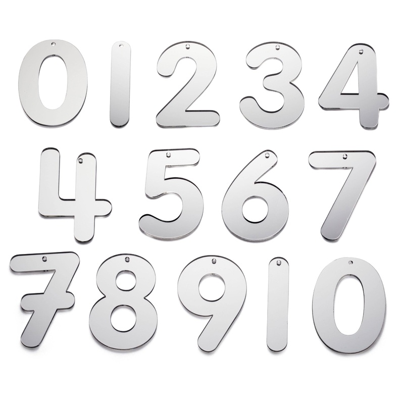 Tickit Mirror Numbers - Pk14