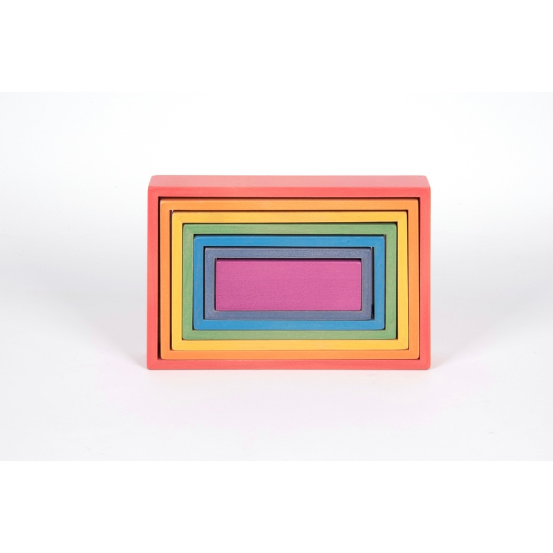 Tickit Rainbow Architect Rectangles - 7Pc