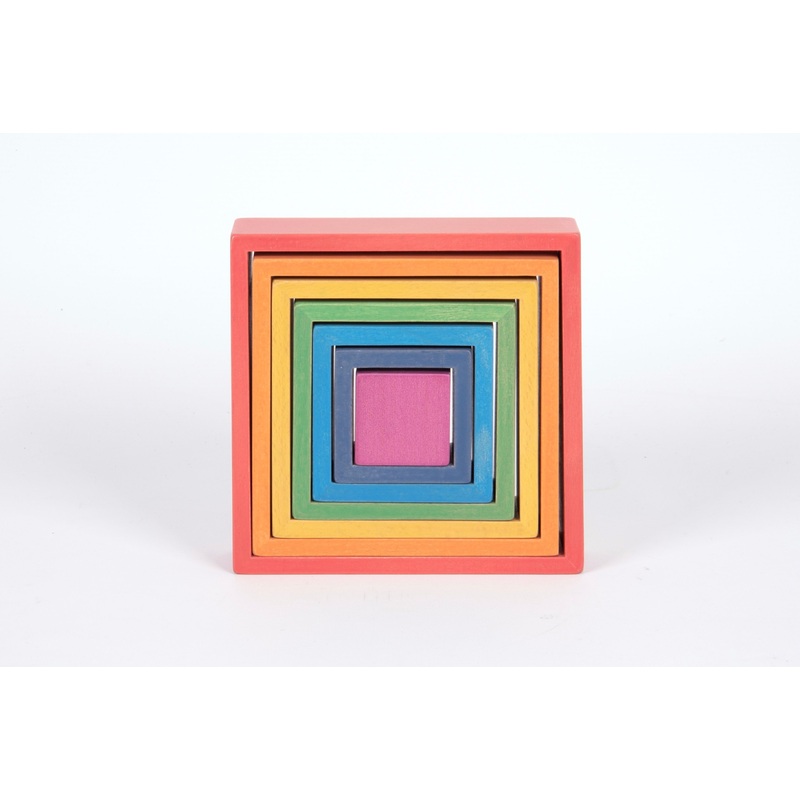 Tickit Rainbow Architect Squares - 7Pc