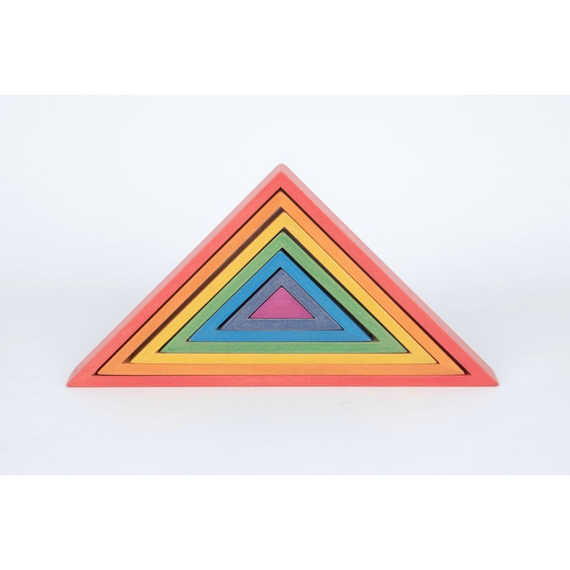 Tickit Rainbow Architect Triangles - 7Pc