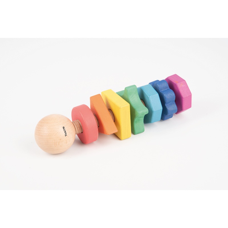 Tickit Rainbow Wooden Shape Twister