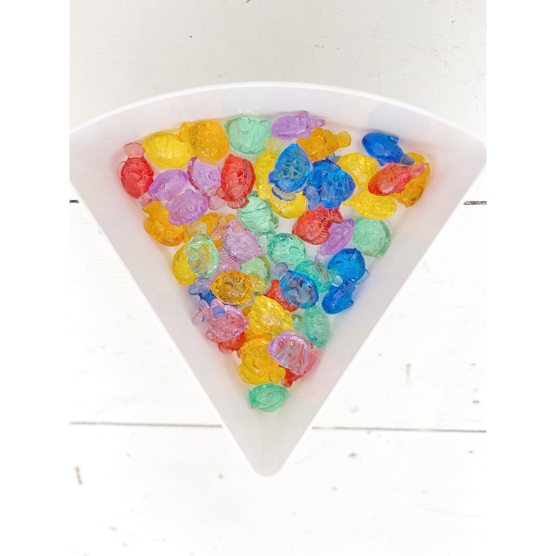 TickiT Translucent Colour Fish - Pk60