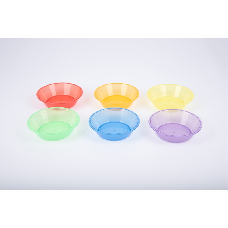 TickiT Translucent Colour Sorting Bowls - Pk6