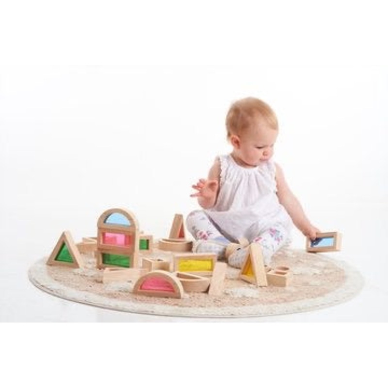Tickit Wooden 24pc Sensory Blocks