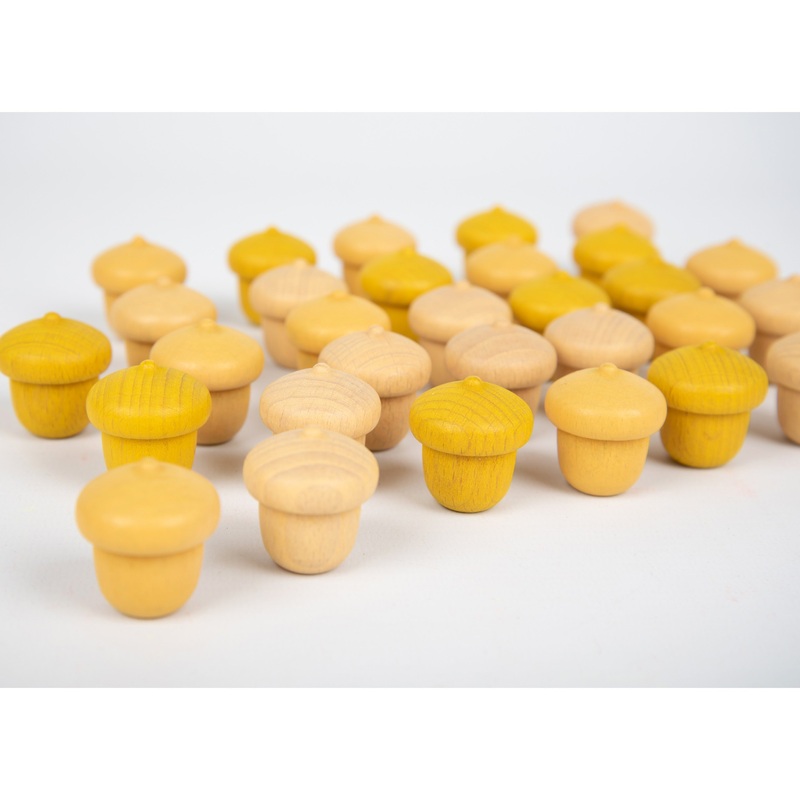 Tickit Wooden Loose Parts Treasures Acorn - Pk15
