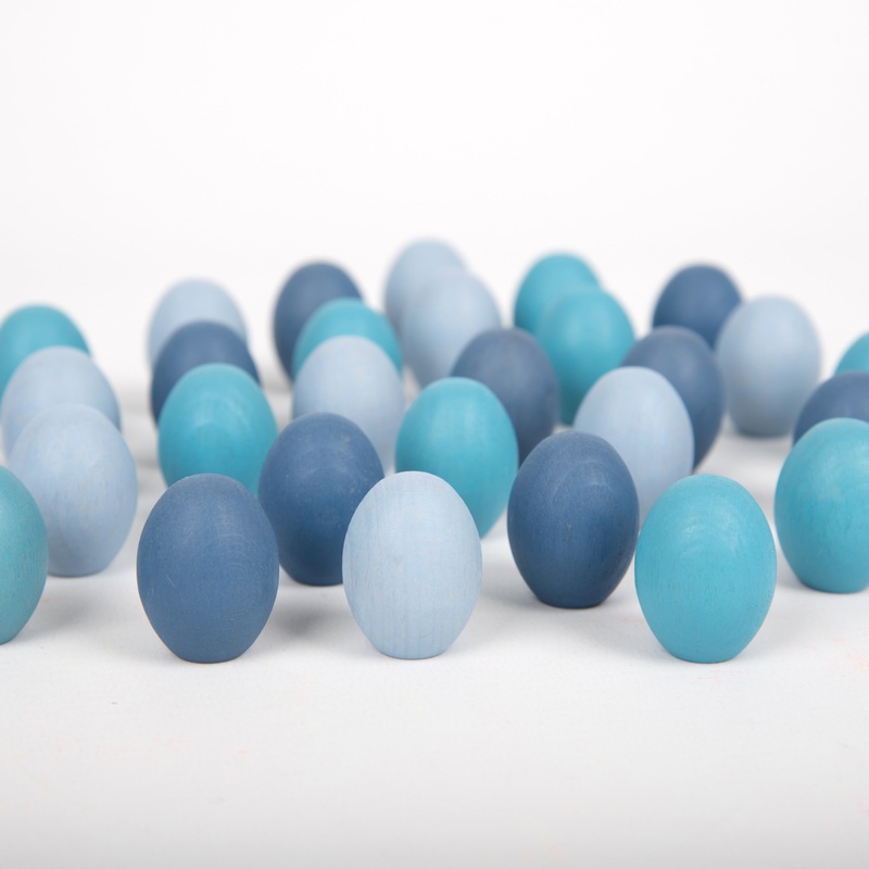 Tickit Wooden Loose Parts Treasures Egglet - Pk15