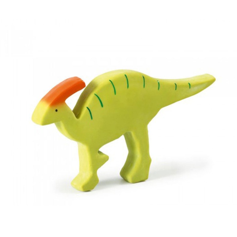 Tikiri Baby Parasaurolophus Natural Rubber Toy & Teether