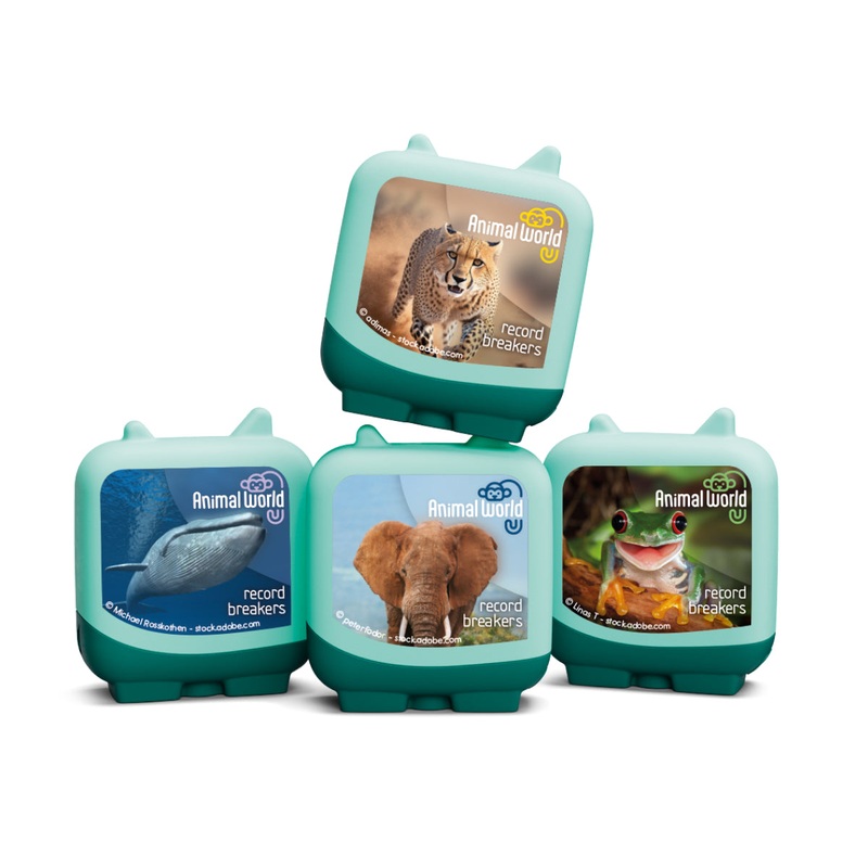 Tonies - Animal World: Record Breakers Audio Clever Pocket Tonie Set