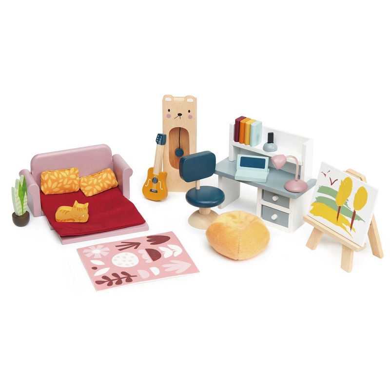 Tenderleaf Dolls House Study Furniture