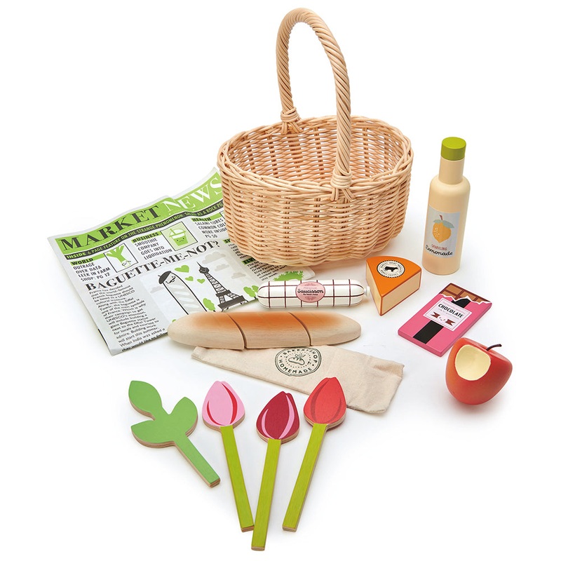 Tenderleaf Wicker Shopping Basket