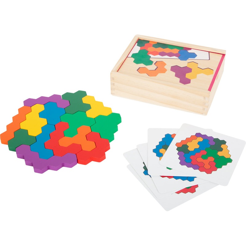 Small Foot Hexagon Wooden Puzzle Learning Game