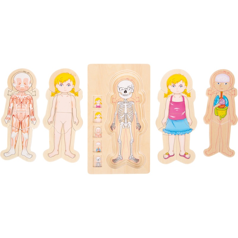 Small Foot Layer Puzzle Anatomy Girl