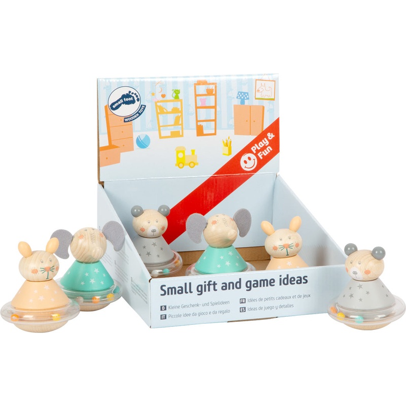 Small Foot Stand Up Animal Rattle