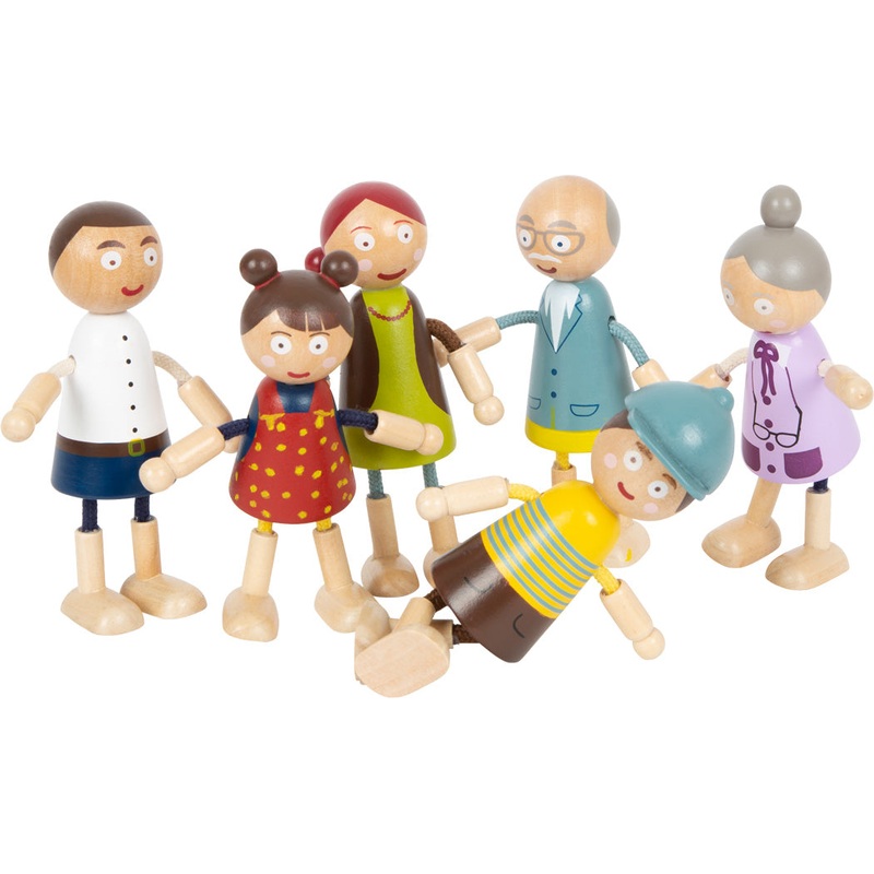 Small Foot Wooden Bending Dolls Family